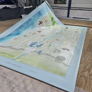 Landkaart Rouw in grotere formaten XL XXL XXXL